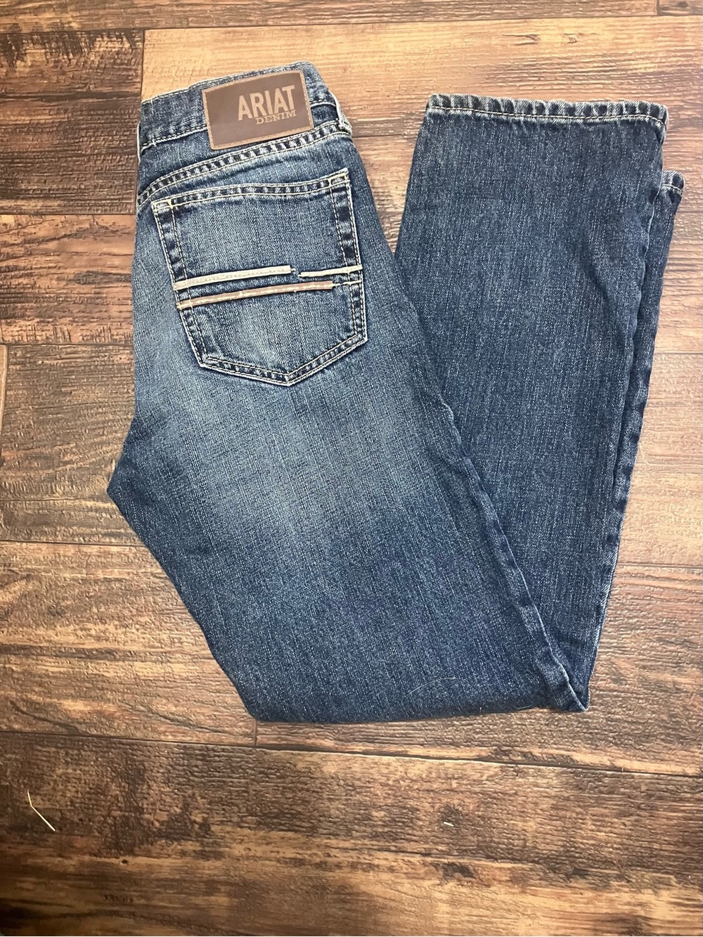 Ariat Men's Dark Blue Relaxed Fit Denim Jeans